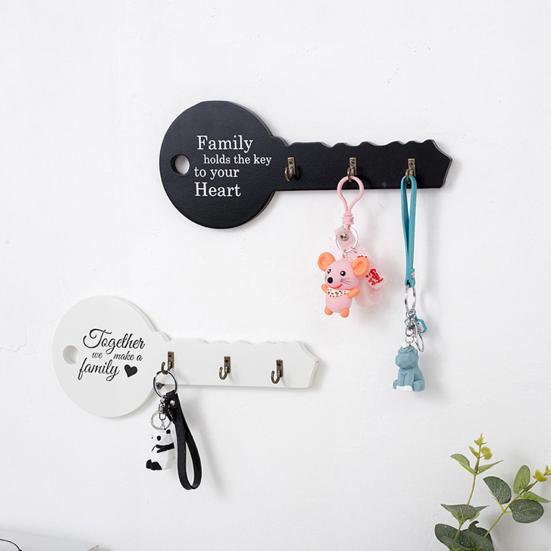 1 компл. брелок для ключей с привлекательным буквенным узором, деревянный ретро-брелок для ключей в деревенском стиле, набор настенного декора для дома