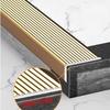 Non-Slip Stair Nosing, Metal Self Adhesive Stair Edge Protector, Aluminum Step Edge Trim StripsCorner Guards, L-Shaped Edging Transition Strip (Style