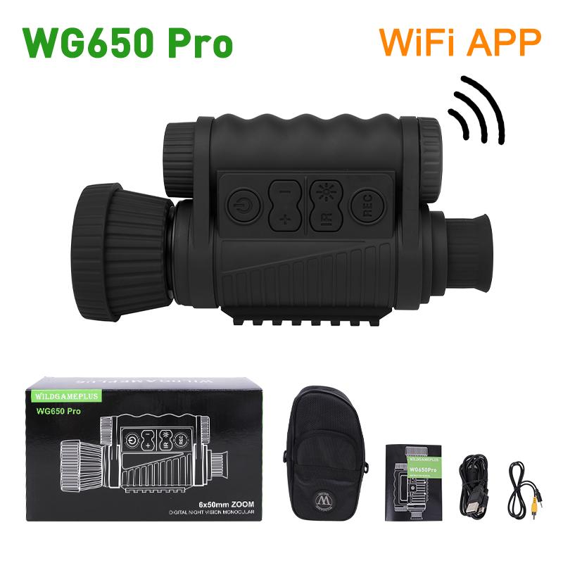 WG650Pro Монокуляр ночного видения Ночной охотничий прицел Прицел Телескоп ночного видения Оптический ночной прицел Бесплатная доставка