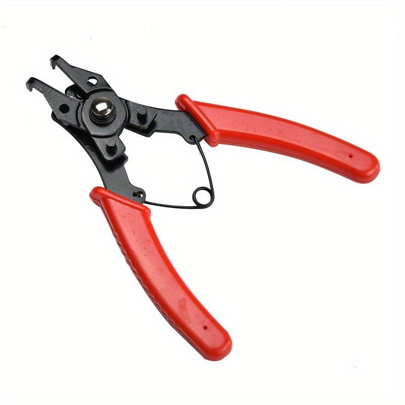 Durable Circlip Pliers Set with 4 Interchangeable Heads and Ergonomic Grip for Automotive and Mechanical Tasks