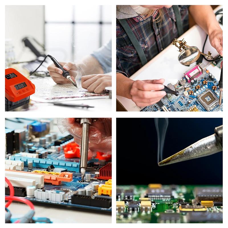 60W 480°C Portable Cordless Electric Soldering Iron Multifunction Electric Welding Machine For 18V Battery Durable-B61