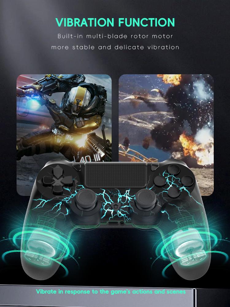 Контроллер Data Frog P02 для Ps4 Thunder Led Color Gamepad Bluetooth-совместимый контроллер для ПК Джойстик для Playstation 4