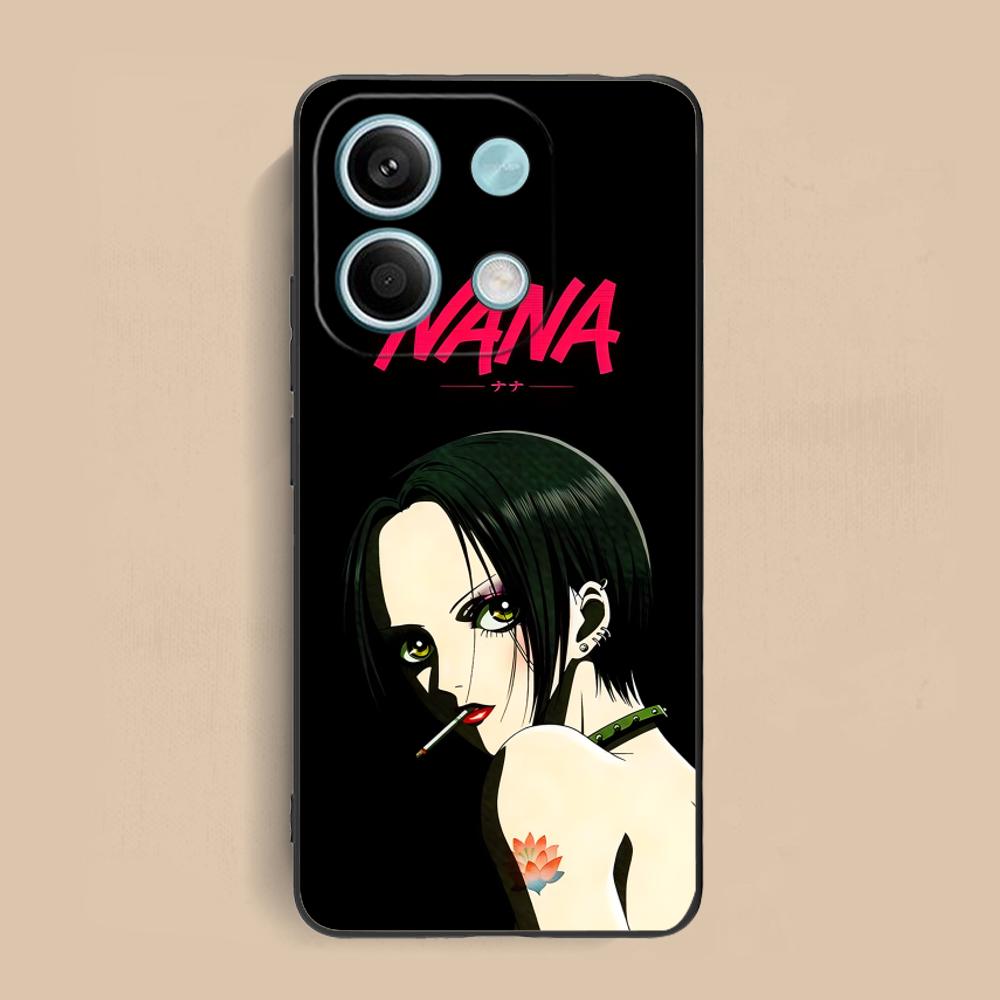 Black Stones Osaki Nana Phone Case for Xiaomi Redmi Note 14 13 12 11 S Pro Plus 4G 5G Colorful Printing Cover Cellphones Luxury