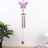 Crafts Metal Butterfly Wind Chime Painted Creative Bell Pendant Cut Vintage Hanging Decoration Landscape