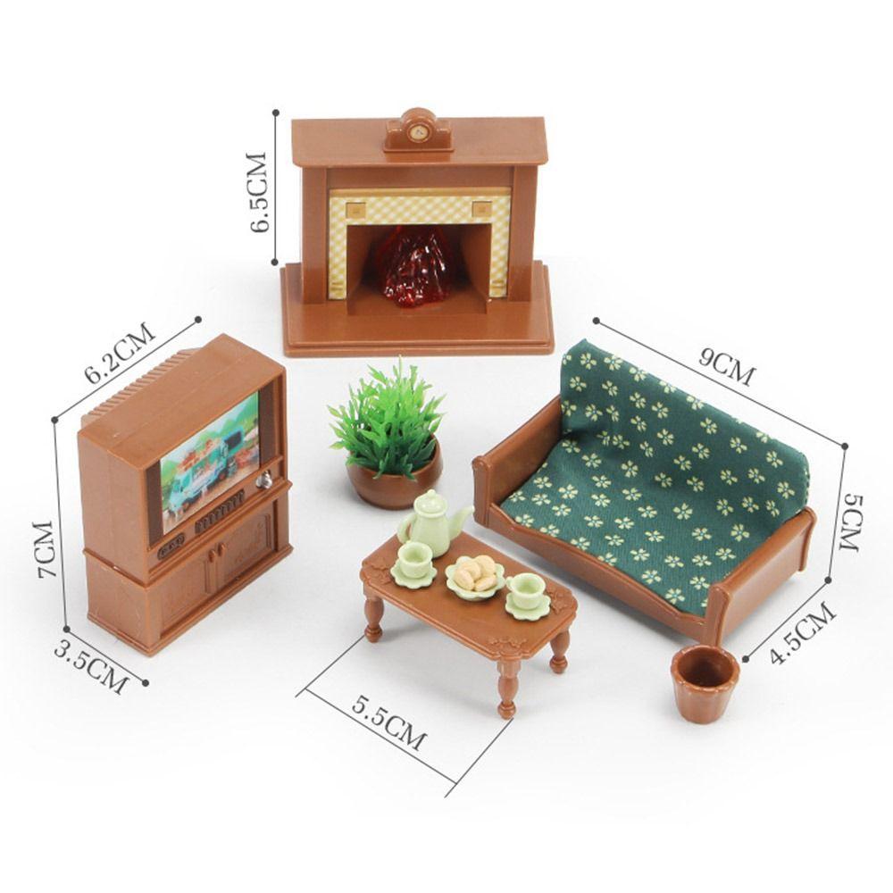 10Styles Dollhouse Miniature Bed 1/12 Chairs Model Toys New Accessories Dollhouse Decoration