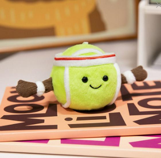 Кружка для латте JC Fun, плюшевая игрушка в виде попкорна для тенниса, круассан, медведь, пингвин, подвеска - детский подарок