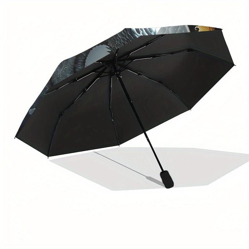 Yin Yang Dragon Wall Art: Harmony in DesignUmbrella, Portable 3-Fold Compact Umbrella for Men & Women Gift