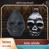 Aztec Terracotta Ghost Whistle - Handmade Halloween Prank Toy