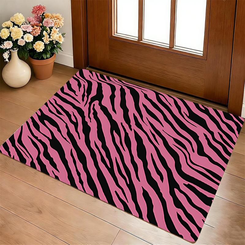 Pink Zebra Living Room Nonslip Area Rug Soft Carpet For Bedroom Game Playroom Sofa Office Home Decor Doormat Christmas Gift C926242