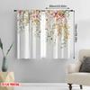 2 шт., 2D плоская печать Популярные шторные панели Цветочный каскад Универсальные 100% полиэстер (без стержня) Украшения для дома для