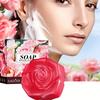 Rose Essential Oil Handmade Soap - Face Wash Foam Facial Cleanser Whitening Nourishing Moisturizing Anti Acne Body Bathing Facial Soap