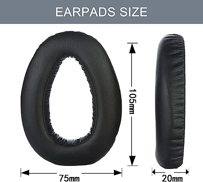 PXC 550 — сменные амбушюры из пеноматериала с эффектом памяти, совместимые с беспроводными наушниками Sennheiser PXC 550 MB серии 660.