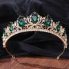 Gorgeous Crystal Bride Crown For Women Headdress Bridal Tiaras Wedding Hair Jewelry Prom Party Head Accessories
