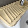 Силиконовый брызговик для крана, многоцелевая подставка для туалетного мыла, коврик для крана для быстрого слива, кухонный складной дренажный коврик