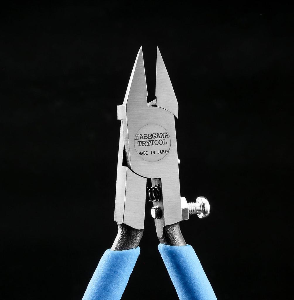 Hasegawa Try Tools for Plastic Precision Flat Blade Plastic Conered Tools for Plastic Models TT116 Models, Nippers, Type,