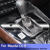 Для MAZDA CX-9 (2016-) Прозрачная защитная пленка из ТПУ для центральной консоли автомобиля, антицарапающая, восстанавливающая наклейка