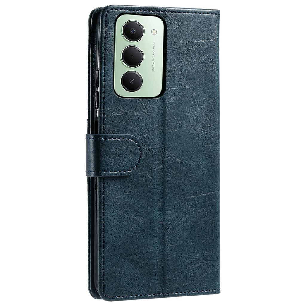 For Xiaomi Redmi 15 5G (EU) (171mm)/4G (EU) (171mm) Case 6 Card Slots PU Leather Anti-Fall Phone Cover with Wrist Strap