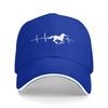 Графическая Бейсболка Snapback с Изображением Сердцебиения Лошади, Дышащая Повседневная Кепка-Трилби для Мужчин и Женщин, для Активного Отдыха