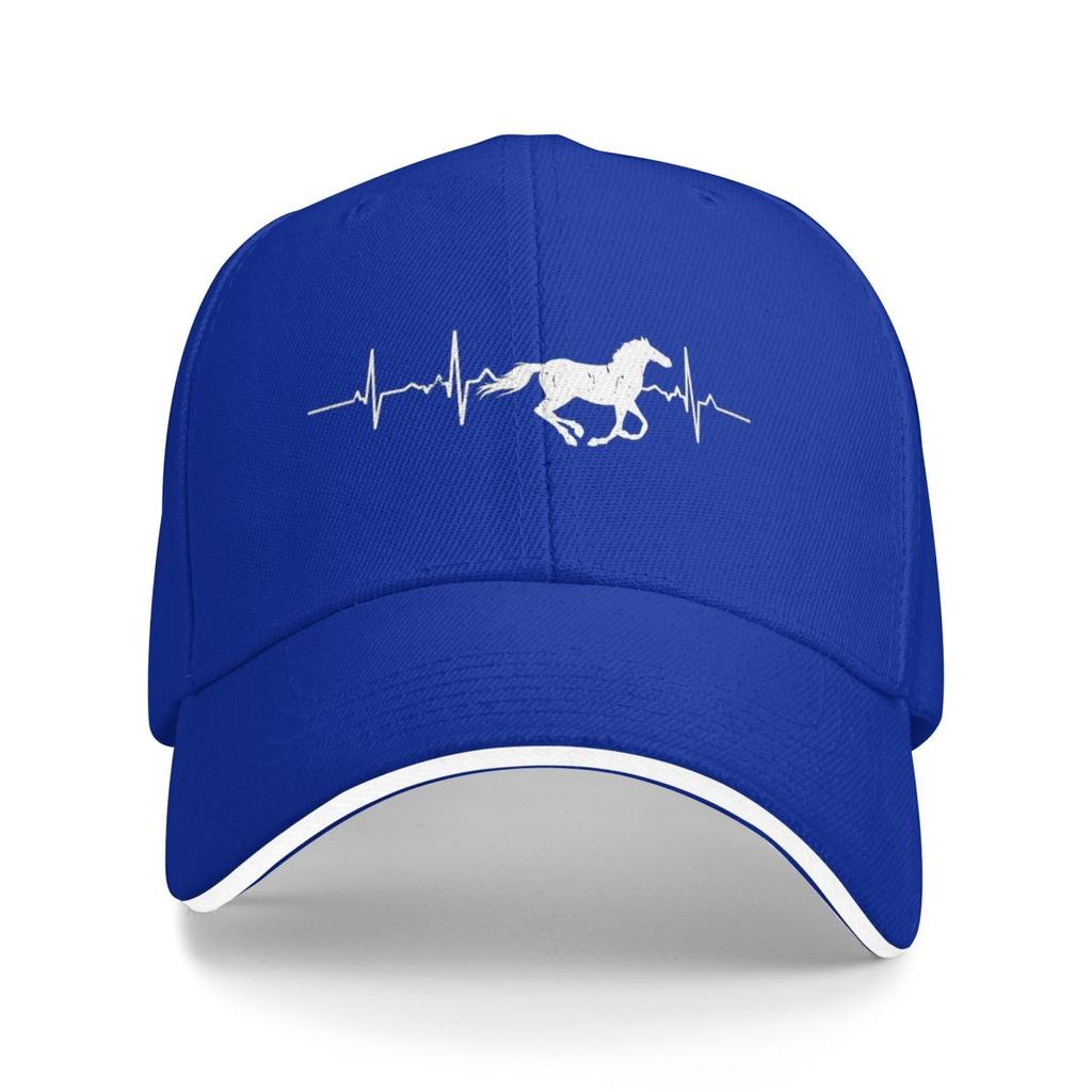 Графическая Бейсболка Snapback с Изображением Сердцебиения Лошади, Дышащая Повседневная Кепка-Трилби для Мужчин и Женщин, для Активного Отдыха