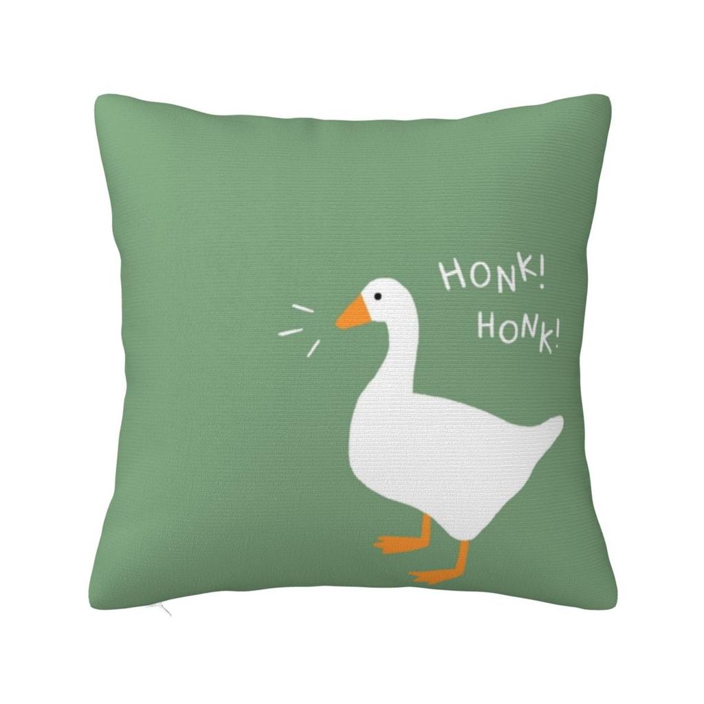 Honk Honk Goose Square Pillowcase Pillow Cover Polyester Cushion Zip Decorative Comfort Throw Pillow for Home Car