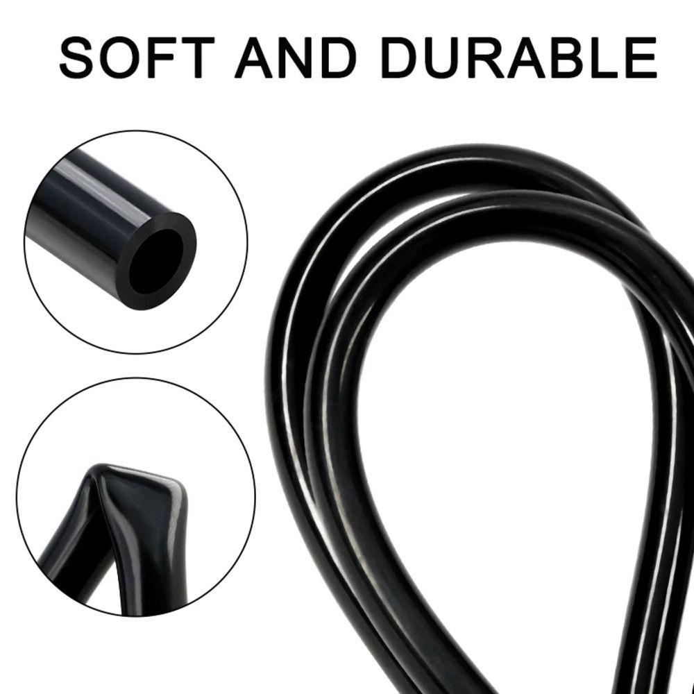 1Pcs ID2-6mm Flexible Rubber Hose Black Water Pipe Durable Garden Pipe for Garden Water Pipe