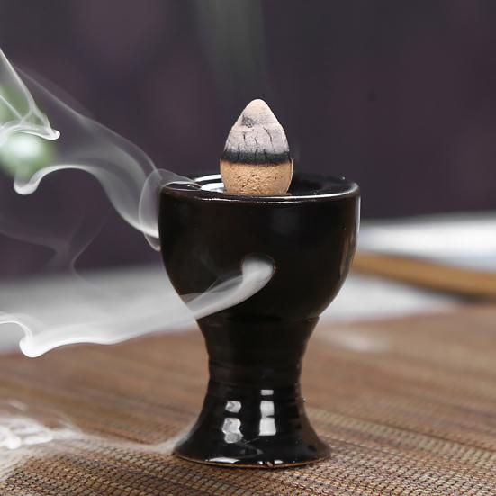 Delicate Incense Burner Surface Censer Nice-looking Ceramic Decorative Smooth Burner for Home