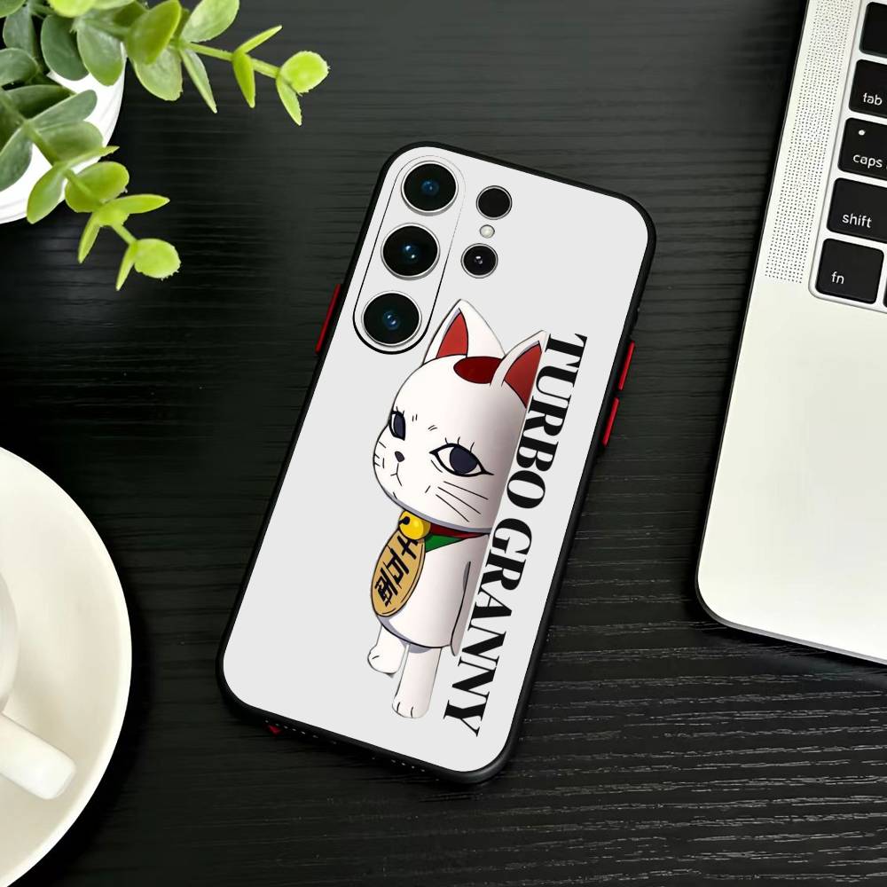 Funny T-Turbo Grann Phone Case For Samsung S26,S25,S24,S23,S22,S21,S20,Ultra,Plus,FE Black Soft Cover