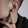 1Pc Giant Spider Earring Comfortable Wear Creepy Crawly Earring Funny Role Play Statement Spider Decor