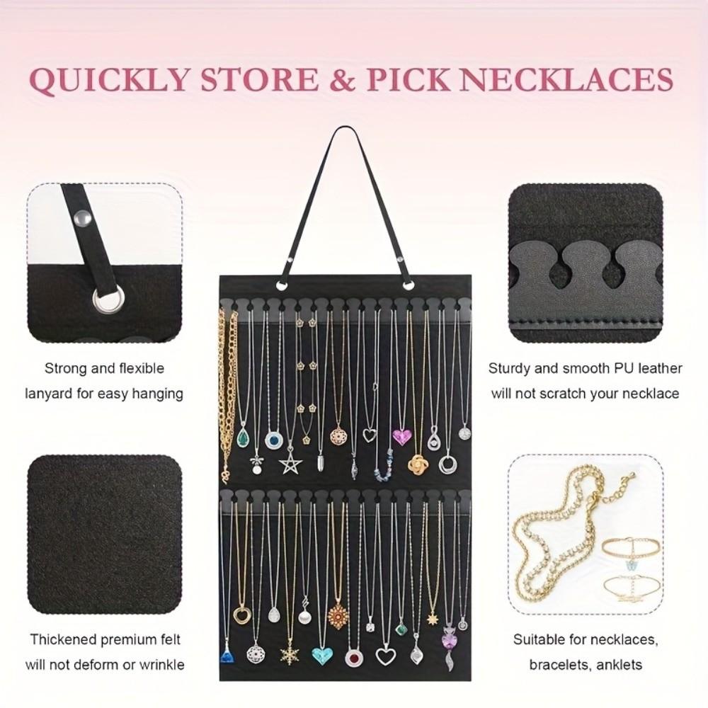 Wall Mounted Jewelry Organizer Bag Felt Jewelry Display Bag Jewelry Storage Bedroom Use