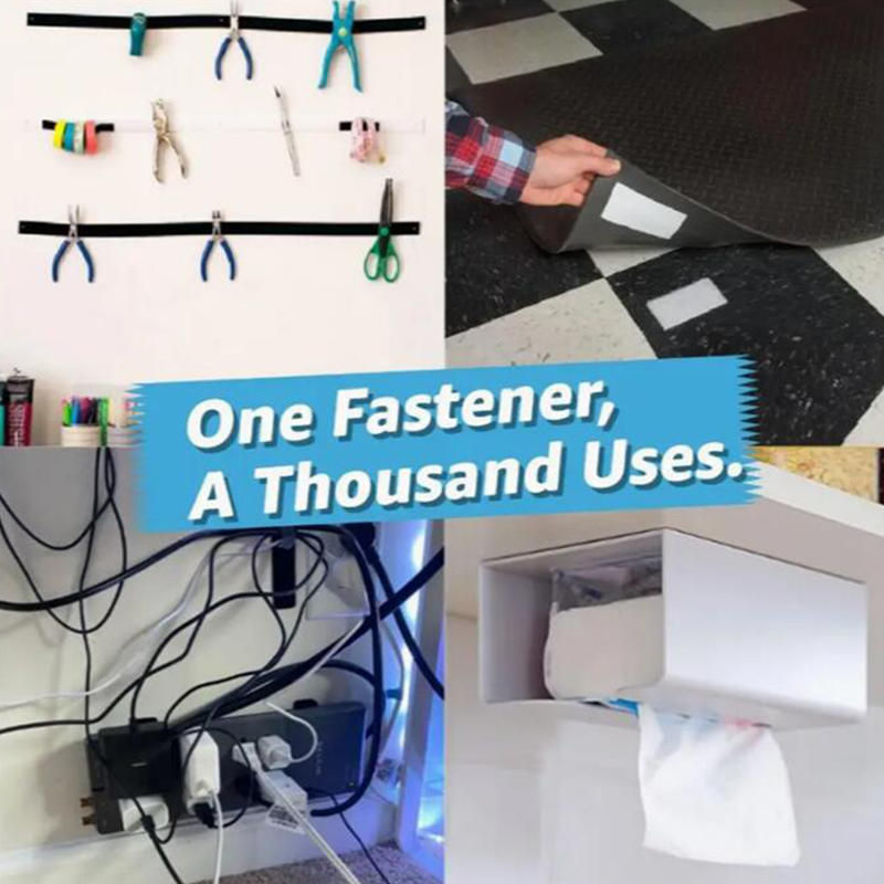 Self-Adhesive Fastener Tape Fixing Stickers Double Side Hook-and-loop Fastener For DIY Crafts Clothing Accessories Carpet Fixing