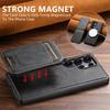 Leather Case for Samsung Galaxy S26 Ultra S22 S23 S24 S25U Magnetic Wireless Charging Detachable Card Bag Holder Phone Shell