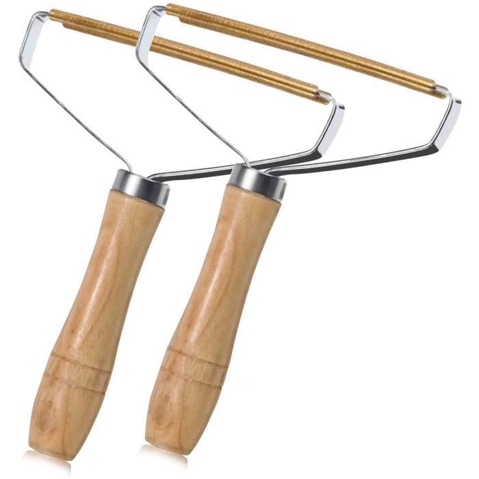 Rasoir anti-bouloches - Cuivre pur - Durable - Élimination des peluches - Lot de 2