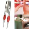 Stainless Steel Handy LED Light Make Up Eyelash Eyebrow Hair Removal Tweezer