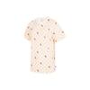 Checkerboard Strawberry Print Pullover Crew Neck Short Sleeve T-Shirt Women T-Shirts Beige VN00091QC1F