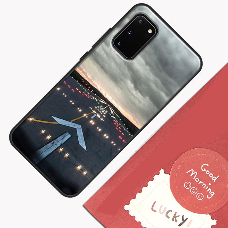 Чехол для телефона "Самолет, летящий в закат" для Samsung Galaxy S26 S25 Ultra S20 S21 S22 S23 S24 S10 Plus S25 FE Защитный корпус
