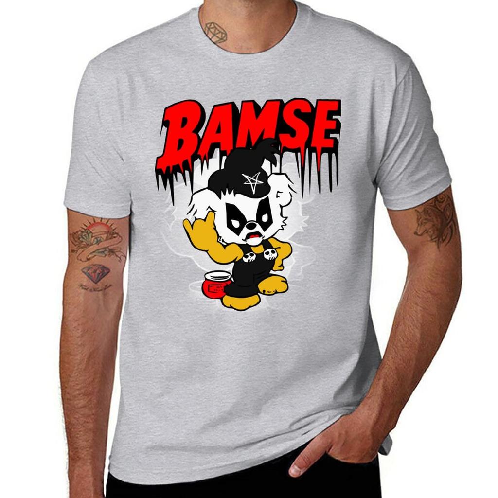 New Black Metal Bamse T-Shirt sweat shirt black t shirt workout shirts for men
