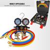 Комплект манометрического коллектора R410A R22 R134a R404A для хладагента, 3-ходовой заправочный рукав для фреона с шлангом 1,45 м, муфтой и адаптером