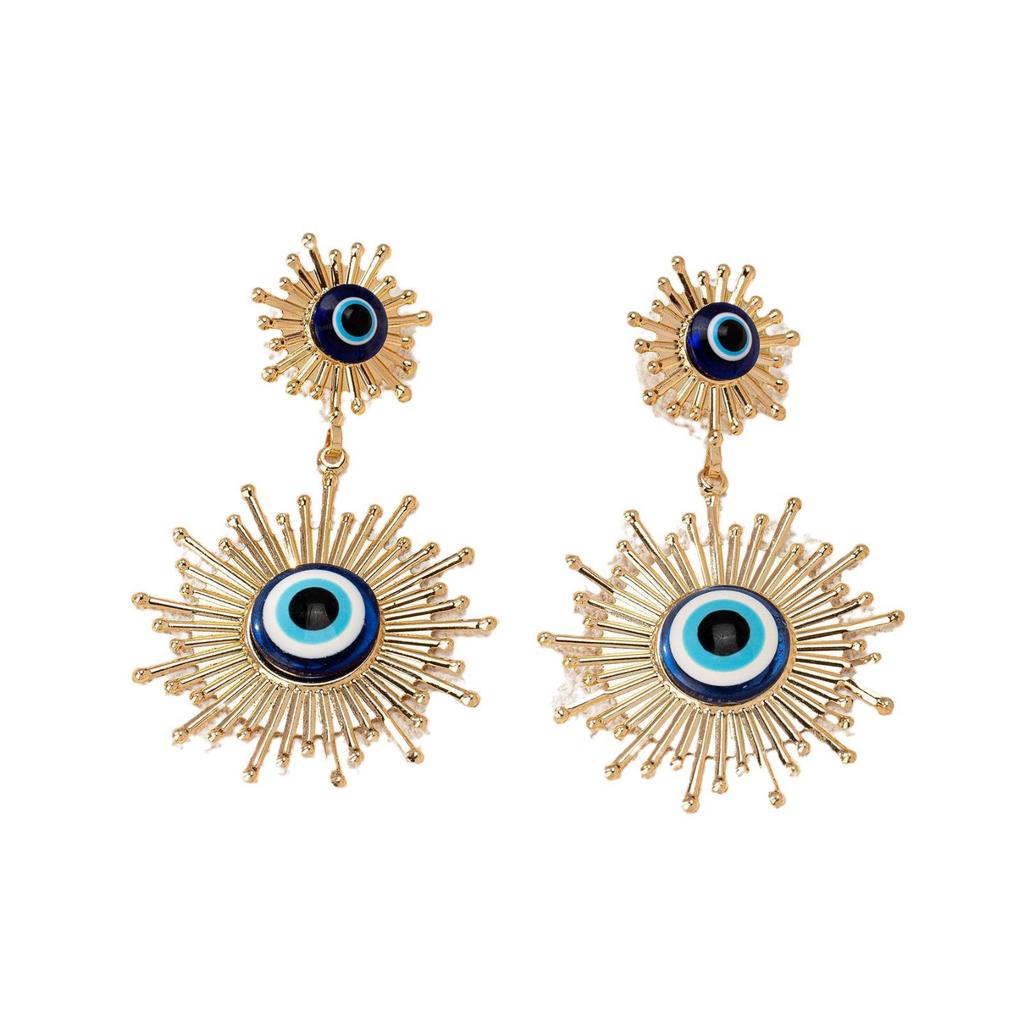 Модные серьги "Глаз Фатимы" для женщин - Европейский и американский стиль