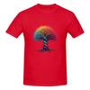 Yarn Tree Colorful Edition Slightly Wide Tshirt Japanese Retro Solid Colors Tee