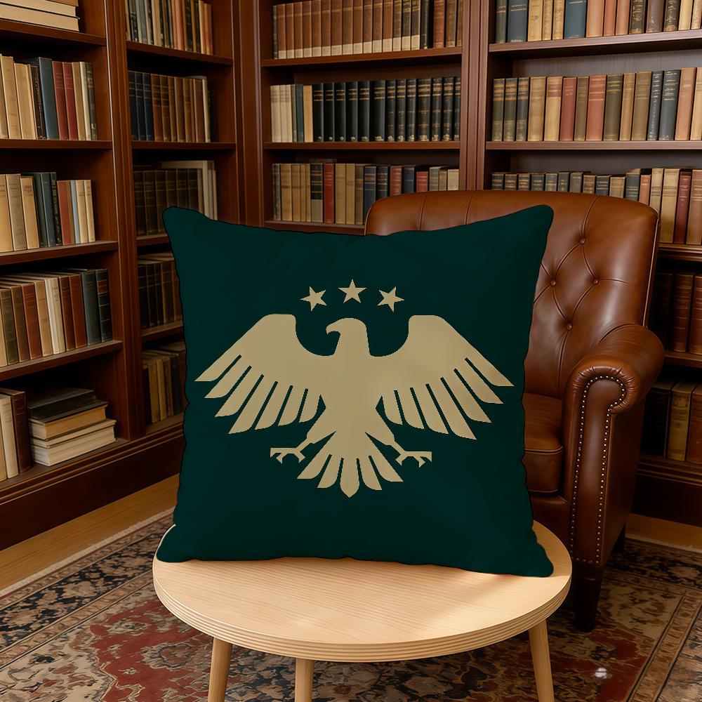 Flag Logo Eagle Syrian New 2025 cushion cover Home Office Birthday Anniversary Gifts Soft Skin Friendly Cushion Cover
