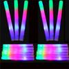 5/12Pcs LED Glow Sticks Bulk Colorful RGB Glow Foam Stick Cheer Tube Dark Light for Xmas Birthday Wedding Party Supplies