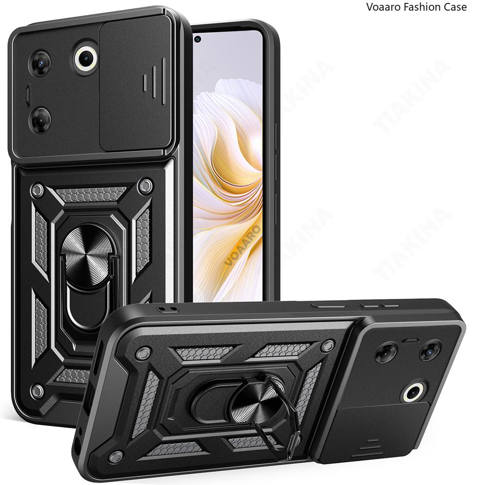 Чехол-книжка Slide Lens Armor для Tecno Camon 20 Pro 5G Чехол с магнитной вращающейся подставкой-кольцом для Tecno Camon 20 Pro 5G