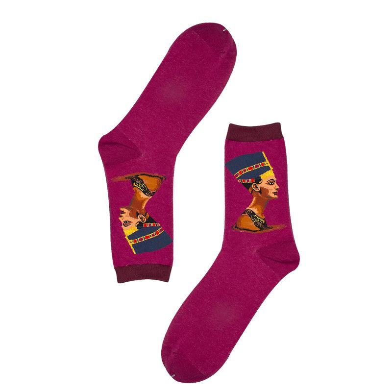 New Arrival Fashion Socks Crew Cotton Socks Famous Oil Painting Art Socks Women Men Unisex Socks