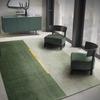 Modern Style Green Rugs for Bedroom Washable Study Floor Mat Home Fluffy Soft Rug Large Area Living Room Decoration Plush Carpet