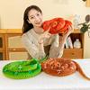 80-210CM Realistic Python Snake Plush Doll Soft Stuffed Reptile Toy for Kids Adults