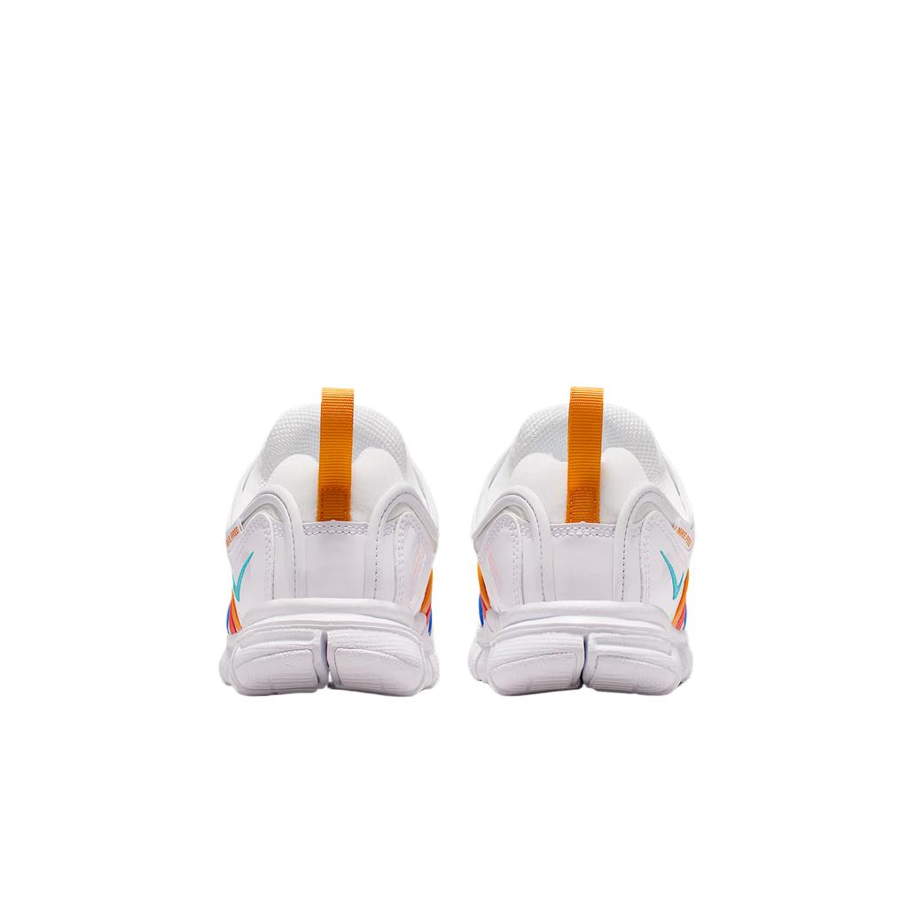 Nike Dynamo Free Cushioning Support Low top Kids Lifestyle Shoes White Spotlight Royal Cactus Gray 343738-106