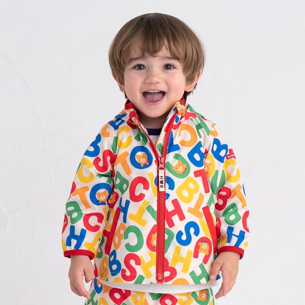 MIKI HOUSE HOT BISCUITS Windbreaker for Boys and Girls, Multicolor, 80cm (Product Code: 71-3701-685)