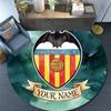 Custom Name Valencia CF2 Round Area Rug,Carpet Rug for Living Room Bedroom Sofa Playroom Decor,Non-slip Floor Mat