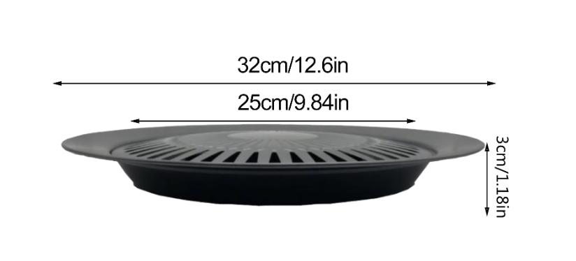 Double Non-Stick Grill Cover 32 for Camping Stove