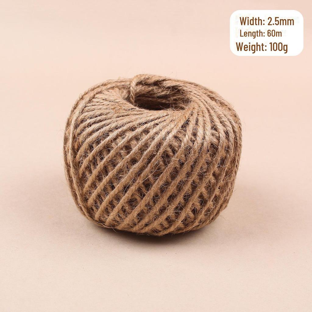 Thick Natural Hemp Rope for DIY, Decorative Binding, Gift Packaging & Cat Climbing